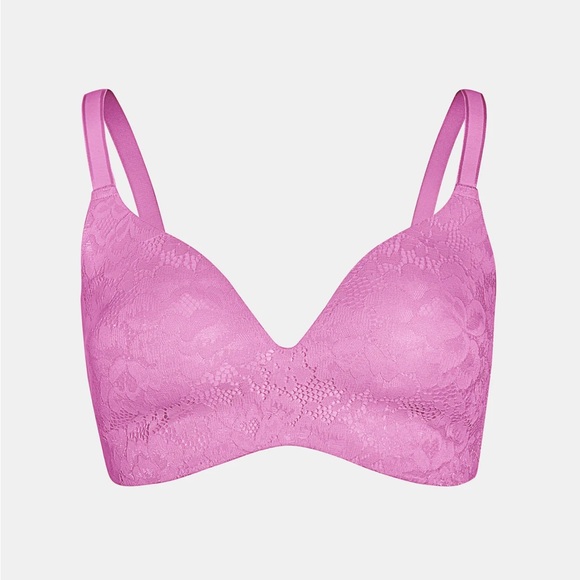 Knix Lace WingWoman Contour Bra - Pink Plum - Picture 4 of 8